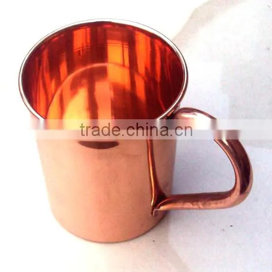 16 oz Solid Copper Moscow Mule MUGS 100% SOLID COPPER MULE MUGS SOLID COPPER MUGS MANUFACTURER INDIA photo-2