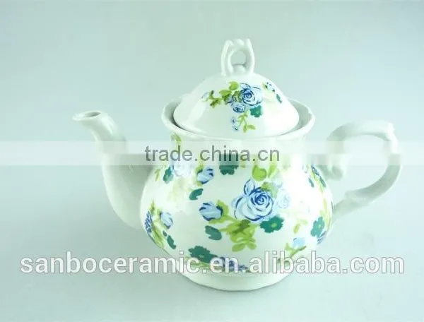 2015 Lastest Design Stock Ceramic Round Water Bottle, Colorful Decorating Teapot photo-2
