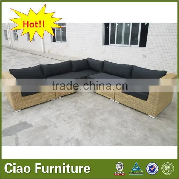 Outdoor L Shape Sofa Set Rattan Outdoor Furniture photo-4