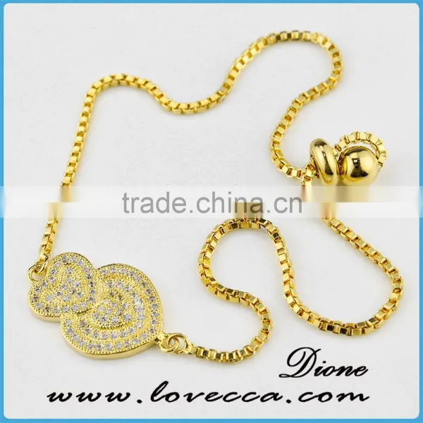 2017 Various Pattern Chain Link Bracelets for Your Choice Women Gold Micro Pave Bracelet Link Zircon photo-6