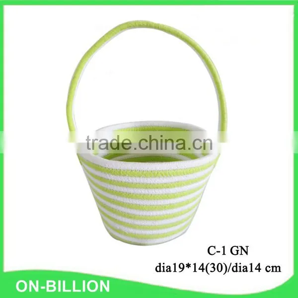 Cheap Sewing Colorful Coil Rope Children Basket photo-2