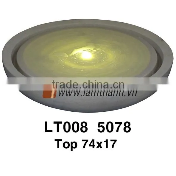 Wholesale Vietnam Polly Water Fountain In Vase Shape With Led Candle