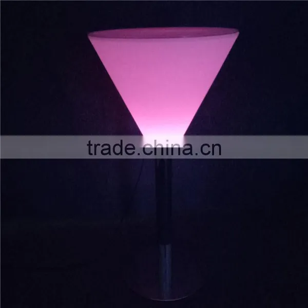Shenzhen PE Material LED Light Bar Furniture for Sale Modern LED Luminous Bar Table 56*56*76cm photo-2