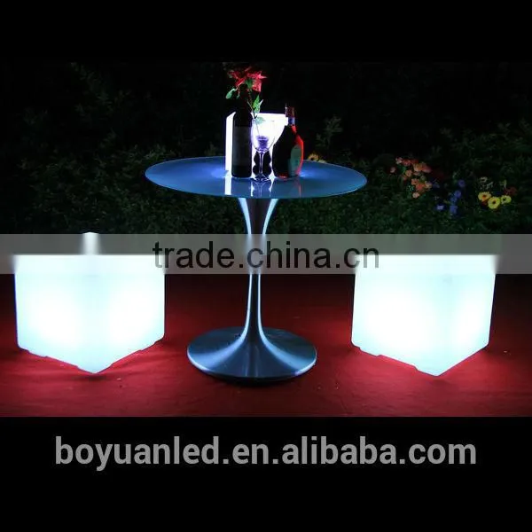 Elegant Led Luminous Sitting Cubes, Small Plastic Cubes photo-4
