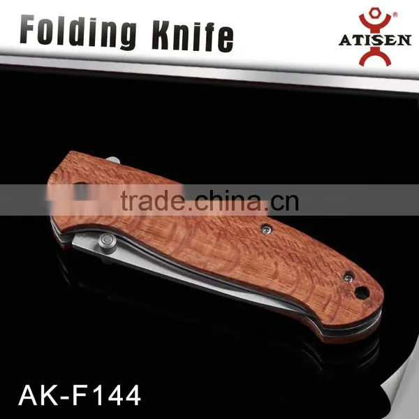 3Cr13 Stainless Steel Folding Knife With Wooden Handle Camping Hand Tools photo-2
