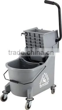 Wringer Mop Buckets, Mop Bucket With Wheels,33L photo-2