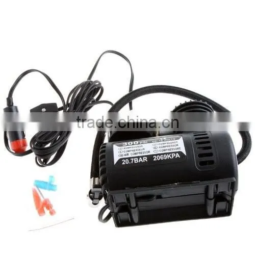 S80316 New Portable 12V Auto Car Electric Air Compressor Tire Infaltor Pump 300 PSI photo-2