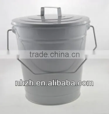 Homeware With Lid Matte Black Metal Waste Bin photo-3