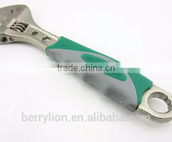 Berrylion Plastic Handle Adjustable Wrench 6" 8" 10" 12" Adjustable Wrench photo-2