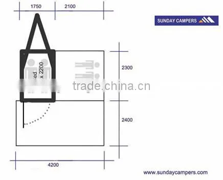 Hard Shell Camper Shell Tent Mini Trailer Tent SC01 photo-3