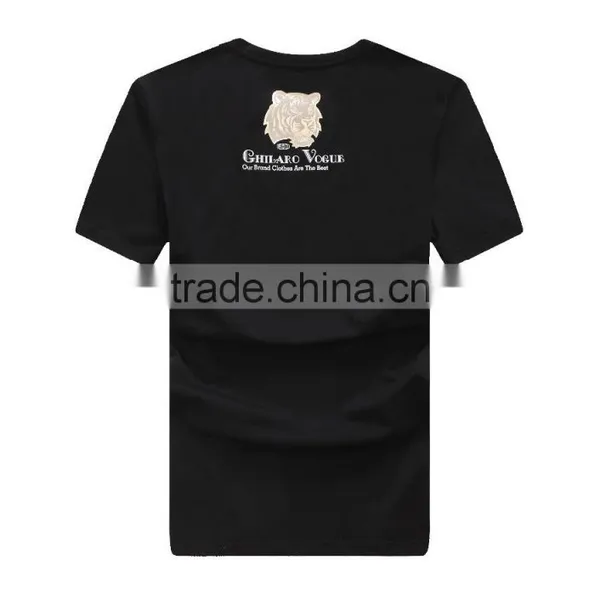 Men's 95%cotton 5%spandex Blank Mens T-shirts Wholesale photo-2