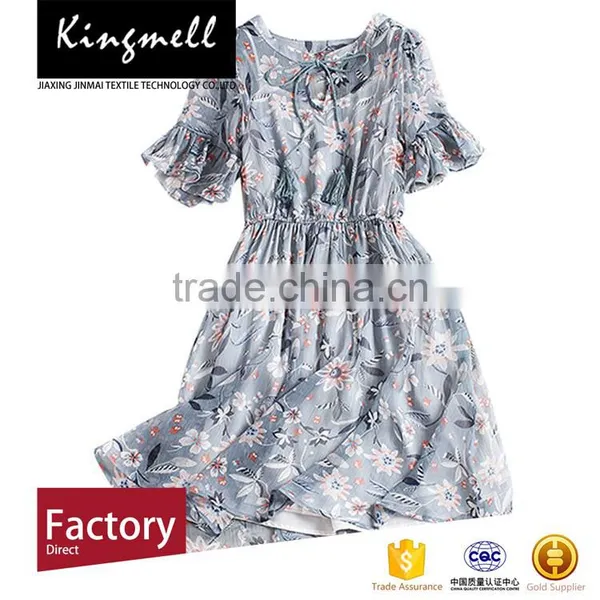 Custom Floral Digital Printing Polyester Textile Fabric From Chinese Supplier photo-2