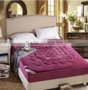 Thick Warm Flannel Fitted Piece/bed Flat Sheet/ Coral Velvet Bedspread Bed Mattress Thickened Winter Slip 1.8