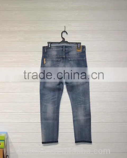 GZY Fashion Wash Denim Jeans Men Maternity Jeans Pant and Shirt photo-2
