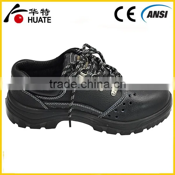 Black Steel Leather Safety Shoe/industry Work Safety Shoe photo-4