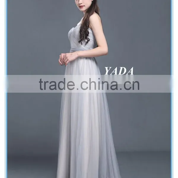 Latest Design Grace Woman Pleats Tulle Evening Dresses for Bridesmaids Dresses photo-3