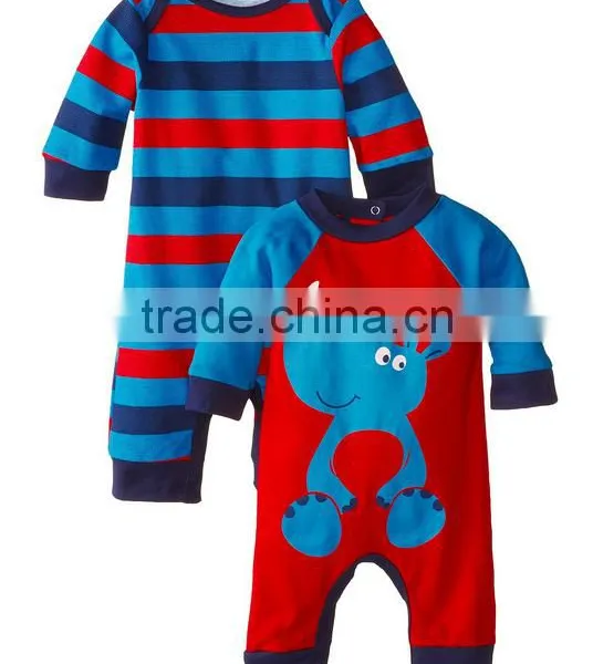 Printed Autumn Wear Long Sleeve Custom Infant Organic Wholesale Newborn Baby Cotton Clothes Import China photo-2
