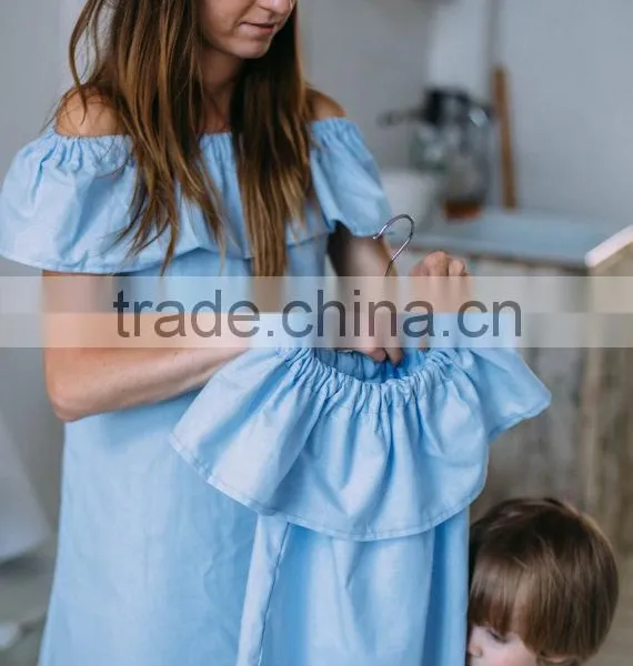 Boutique Clothing off Shoulder Summer Mother Daughter Matching Dress photo-2