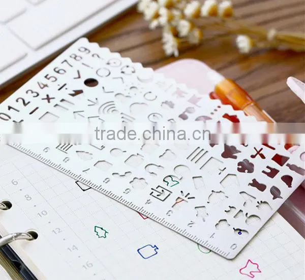 Hot Sales DIY Stainless Steel Drawing Templates/ Bookmark for Planner,Scrapbook, Handbook photo-6
