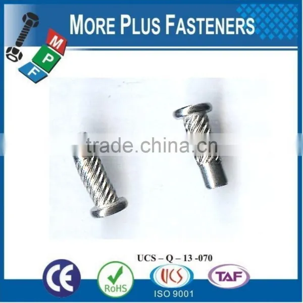 Made In Taiwan Special Screw Pan Head No 3 Square Drive Tapping Screw Type 17 Flat Top Pan Head With Knurl photo-4