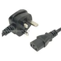 BS Electrical Power Adapters Cable, 250v Power Supply Cords UK 3 Pin Adapter Cords