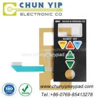 Silver Flex Membrane Switch With Metal Dome