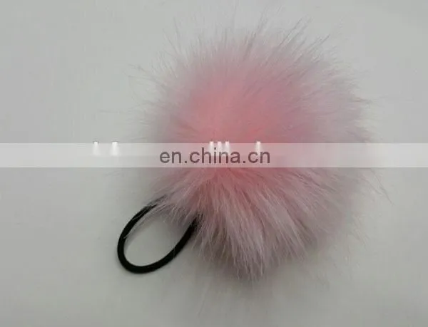 Fluffy and Cute Baby Elastic Hair Band With Faux Fur Ball