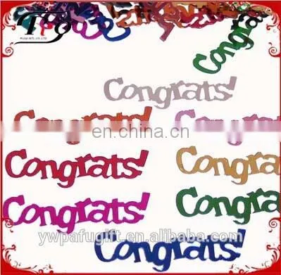 Multicolored Congrats Confetti