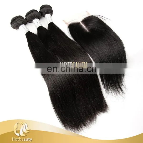Factory 20inch Clip-In Straight Remy Human Hair Extensions 100G #1 Pure Jet Black photo-6