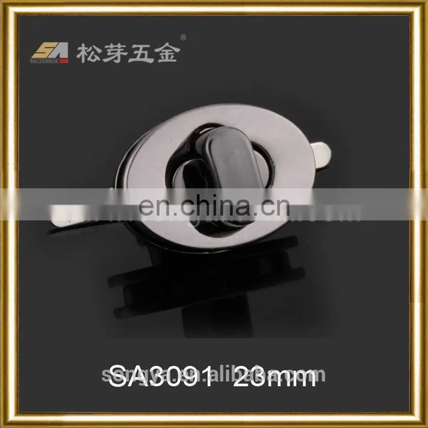 Fashion Girl Bag Lock Hardware Metal, Glossy Finished Zinc Alloy Twist Lock Hardware photo-3