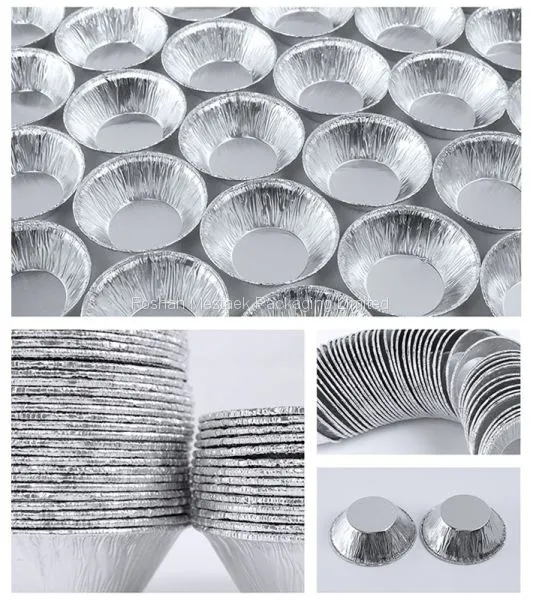 2.7'' Round Aluminum Foil Mini Egg Tart Pan photo-3