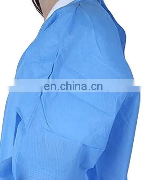 Disposable Surgical Gown Hospital Patient Gown Clothing Blue With High Quality photo-3