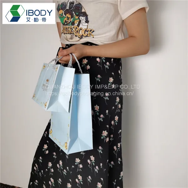 Receivable Environmental Protection Packaging Business Double-layered Gift Bag photo-2