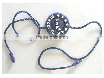 China Factory Price Plastic Garment String Seal Tags With Your Own Logo photo-3