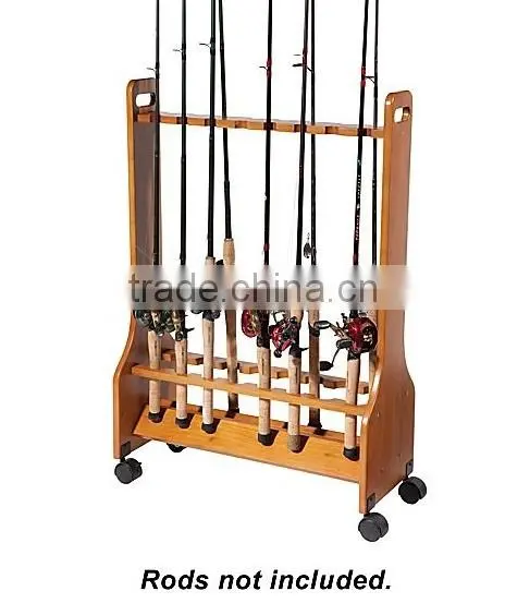 Fish Rod Rack / Rolling Rod Racks / Rolling Rod Carts photo-3