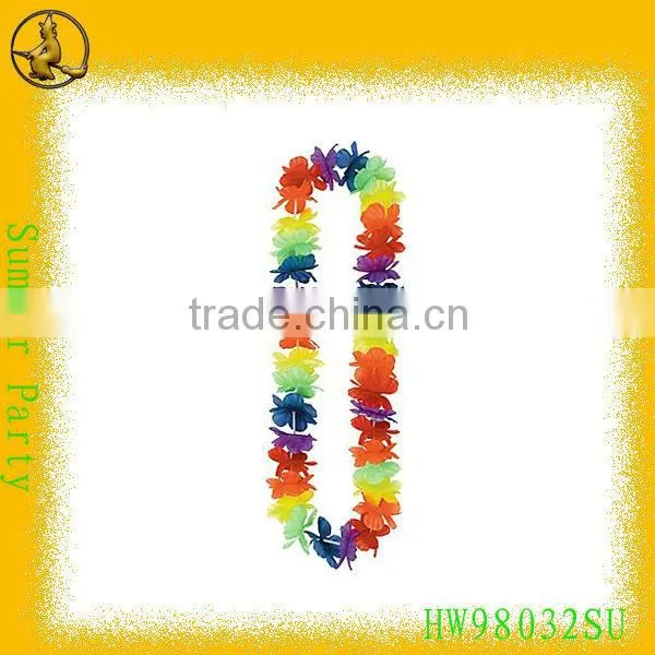 31" Multicolor PP Flower Leis Hawaii Favor