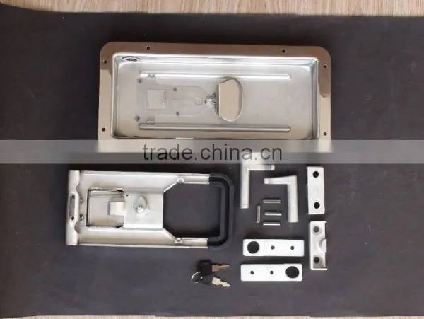 02342C Key Lock Stainelss Steel /steel Recessed Handle Trailer Side Door Lock photo-4