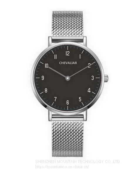 Stainless Steel Fashion Women Watches Man Genuine Leather Ultrathin Quartz Watch
