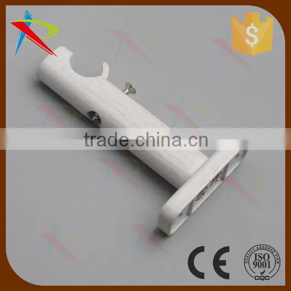 Metal Aluminum Alloy Material Wooden Plated Fancy Curtain Rod Brackets photo-6