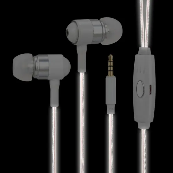 Luminous Earphone In-ear Wired Glowing Stereo Headphones photo-2