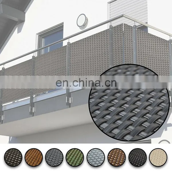 60cm-120cm Balkonsichtschutz Rattan Balkonbespannung Zaunsichtblende Gelanderschutz photo-3