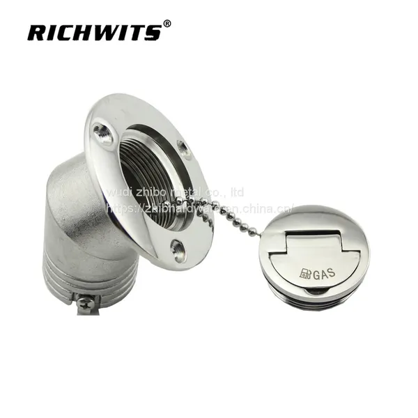 Stainless Steel 316/304 45 degree deck filler with clamshell
