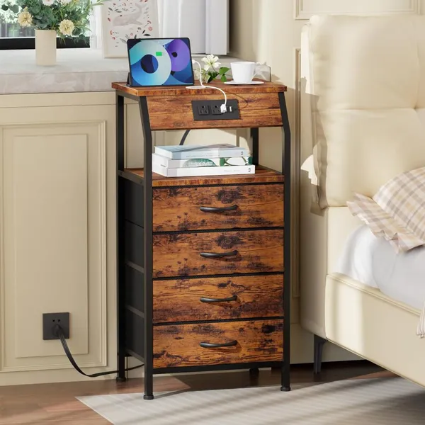 Bedroom Storage Cabinet With USB