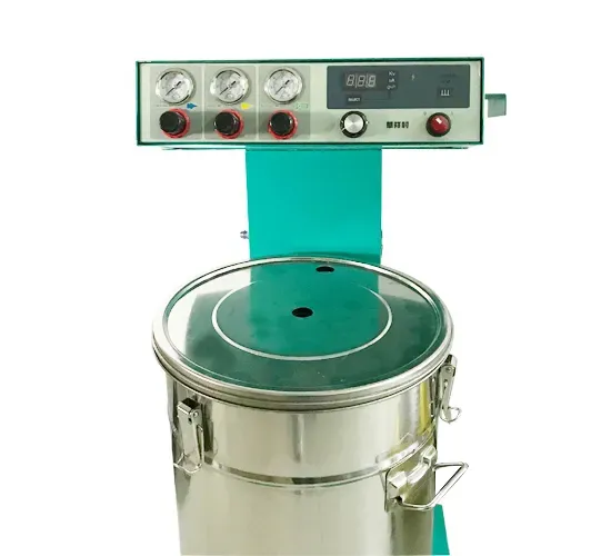 Cerakote Industrial Ceramic Coating Equipment New Powder Coating Booth Electrostatic Spray Gun Steel Substrate Including Pump photo-2