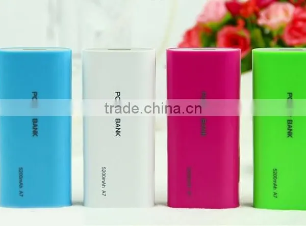 Mini Portable Power Bank, Imported Electric Core Power Bank,5200mAH Candy Color Power Bank
