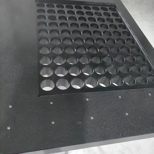 Marble Bed Body Gantry Components Three-axis Machine Frame Guide Rails Granite Optical Air Float Vibration Isolation Motion Platform Customization photo-4