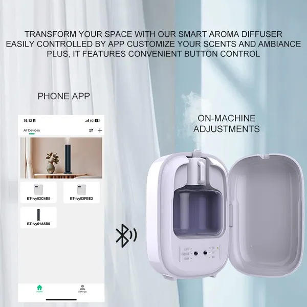 Hot Selling Eco Friendly Plastic Waterless Essential Oil Mini Wall Mounted Aromatherapy Diffuser photo-4