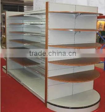 Double Sided Shelf Company,gondola Shelf ,pharmacy Shop Fixture From Hebei Woke Metal