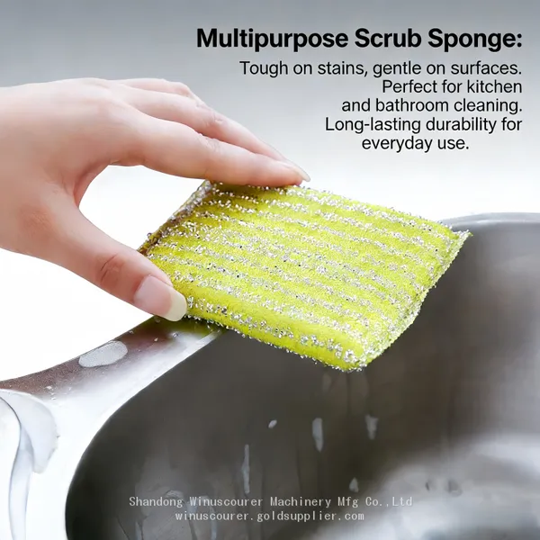 Custom Kitchen Clean Scourer Pad Stainless Steel Scourer Sponge photo-3