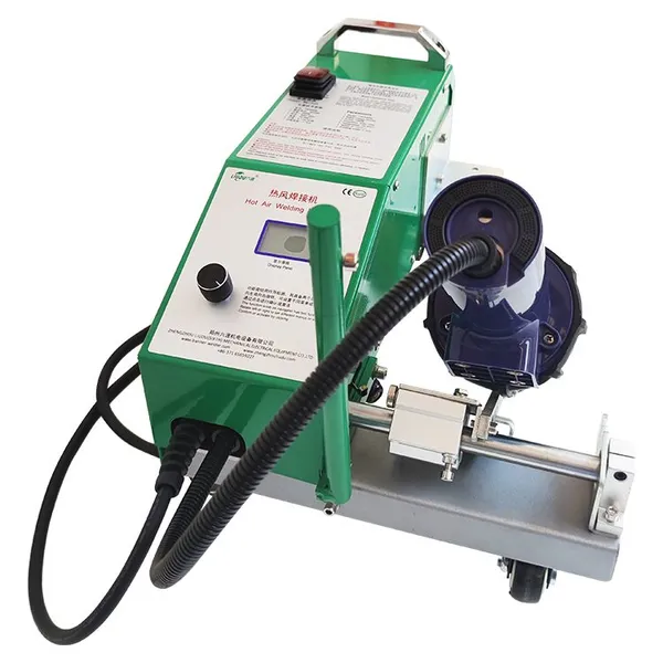 TOP2000D Hot Air Plastic Welding Machine 230V 0.5-12m/min for PVC TPO Waterproof Membrane With Imported Heat Gun & Laser Guide photo-2
